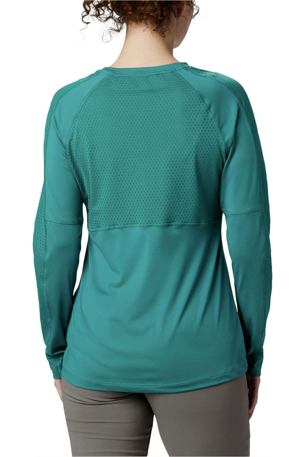 Columbia camiseta montaña manga larga mujer Columbia Windgates LS Tee vista trasera Columbia camiseta montaña manga larga mujer Columbia Windgates LS Tee vista trasera
