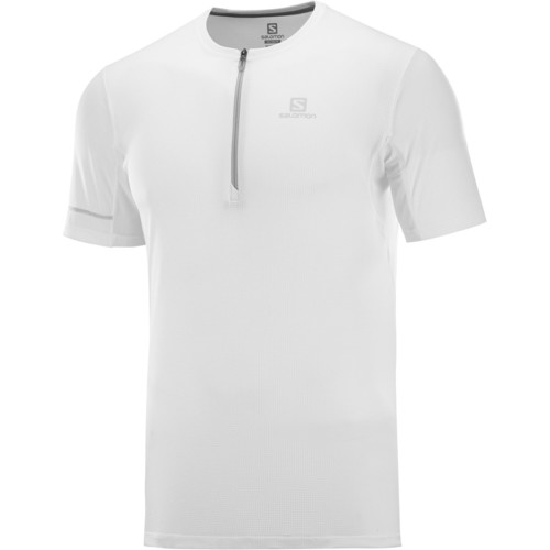 SALOMON AGILE HZ SS TEE M blanco