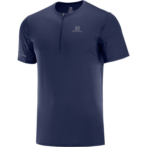 SALOMON AGILE HZ SS TEE M azul
