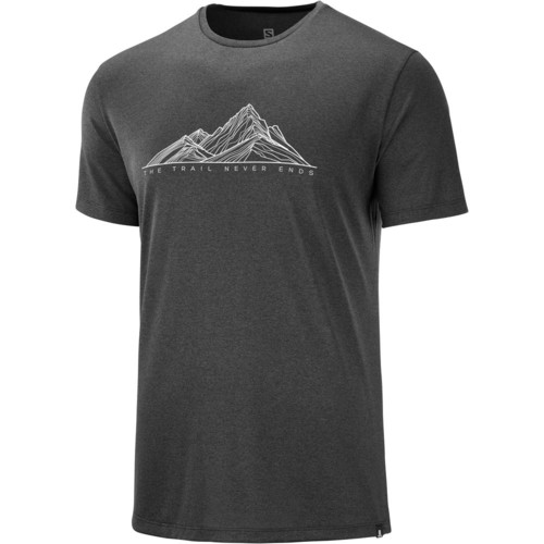 SALOMON AGILE GRAPHIC TEE M negro