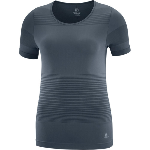 SALOMON ELEVATE MOVEON TEE W gris