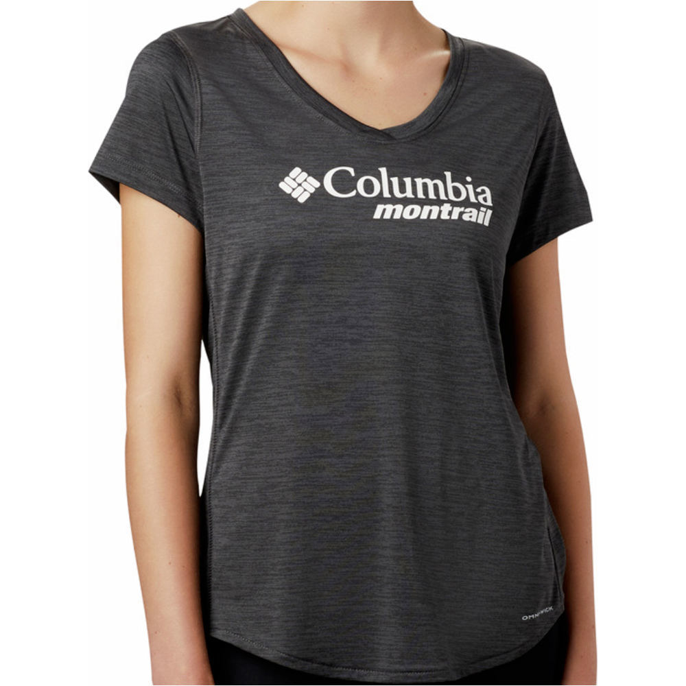 Columbia camiseta entrenamiento manga corta mujer Columbia W Trinity Trail II Graphic vista detalle Columbia camiseta entrenamiento manga corta mujer Columbia W Trinity Trail II Graphic vista detalle