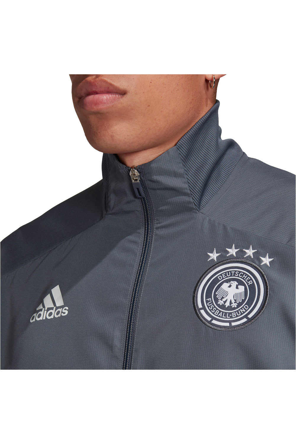 adidas sudadera entrenamiento fútbol Adidas ALEMANIA 20 PRE JKT GR vista detalle adidas sudadera entrenamiento fútbol Adidas ALEMANIA 20 PRE JKT GR vista detalle