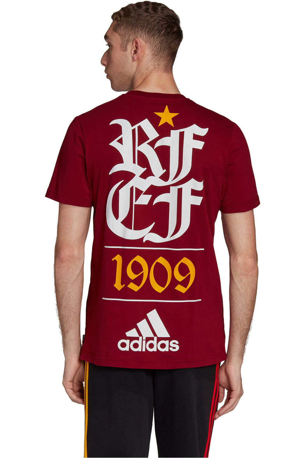 adidas camisetas fútbol manga corta Adidas FEF STR GR TEE vista trasera adidas camisetas fútbol manga corta Adidas FEF STR GR TEE vista trasera