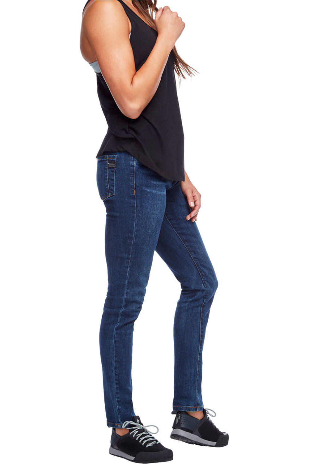 Black Diamond pantalón montaña mujer Black Diamond W CRAG DENIM PANTS AZ vista detalle Black Diamond pantalón montaña mujer Black Diamond W CRAG DENIM PANTS AZ vista detalle
