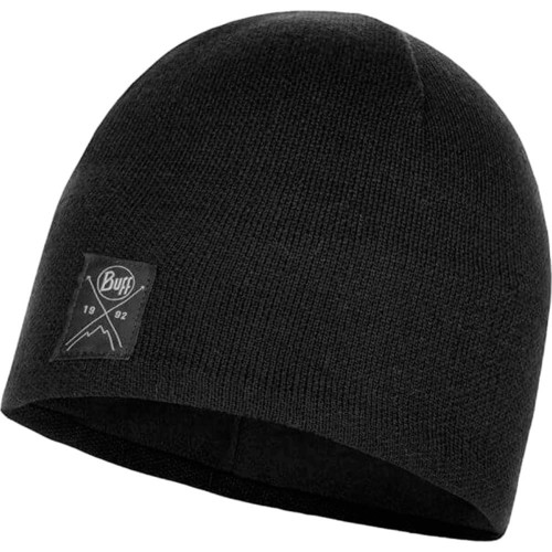 BUFF KNITTED FLEECE HAT SOLID BK