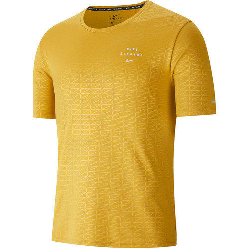 NIKE M NK RUN DVN MILER SS EMB amarillo
