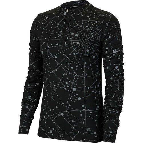 NIKE W NK ELMNT FLSH TOP HZ RNWY negro