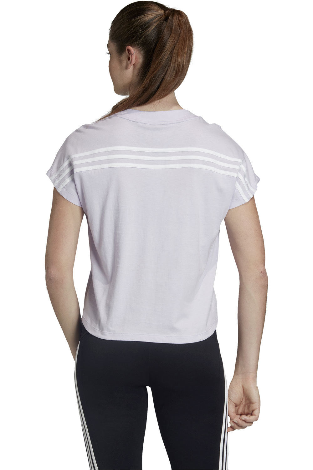 adidas camiseta manga corta mujer Adidas W MH 3S TEE vista trasera adidas camiseta manga corta mujer Adidas W MH 3S TEE vista trasera