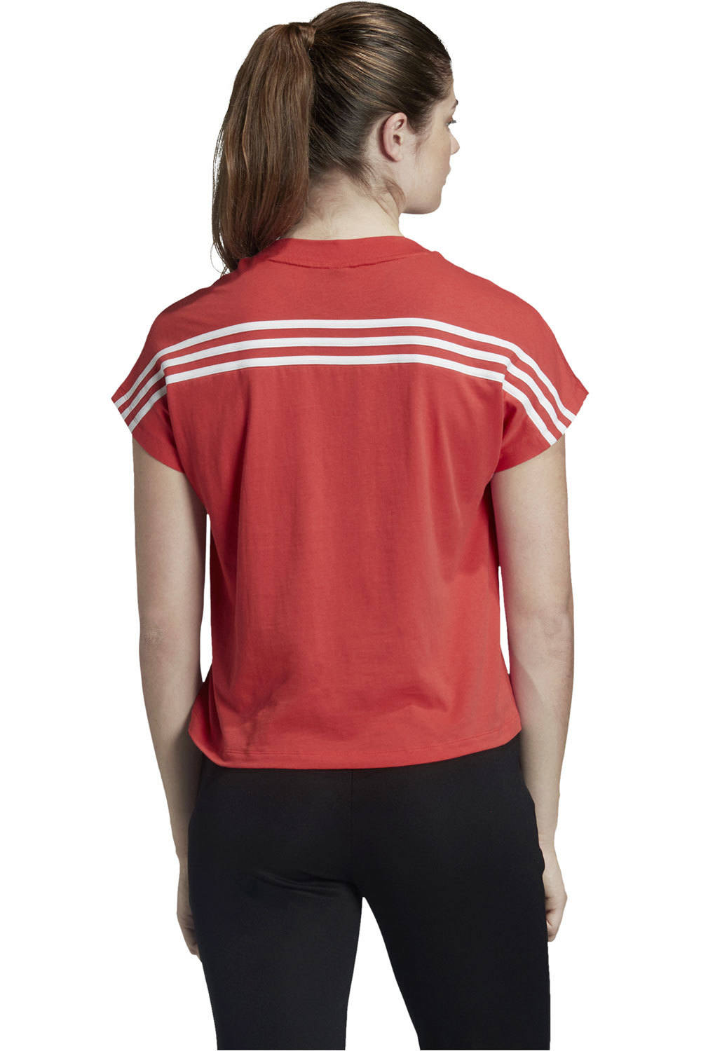 adidas camiseta manga corta mujer Adidas W MH 3S TEE vista trasera adidas camiseta manga corta mujer Adidas W MH 3S TEE vista trasera