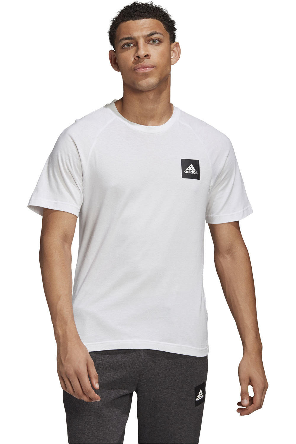 adidas camiseta manga corta hombre Adidas MHE Tee STA vista frontal adidas camiseta manga corta hombre Adidas MHE Tee STA vista frontal