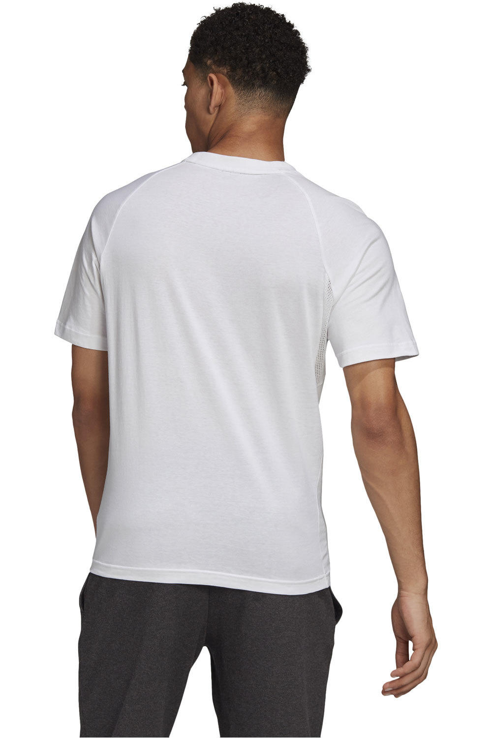 adidas camiseta manga corta hombre Adidas MHE Tee STA vista trasera adidas camiseta manga corta hombre Adidas MHE Tee STA vista trasera