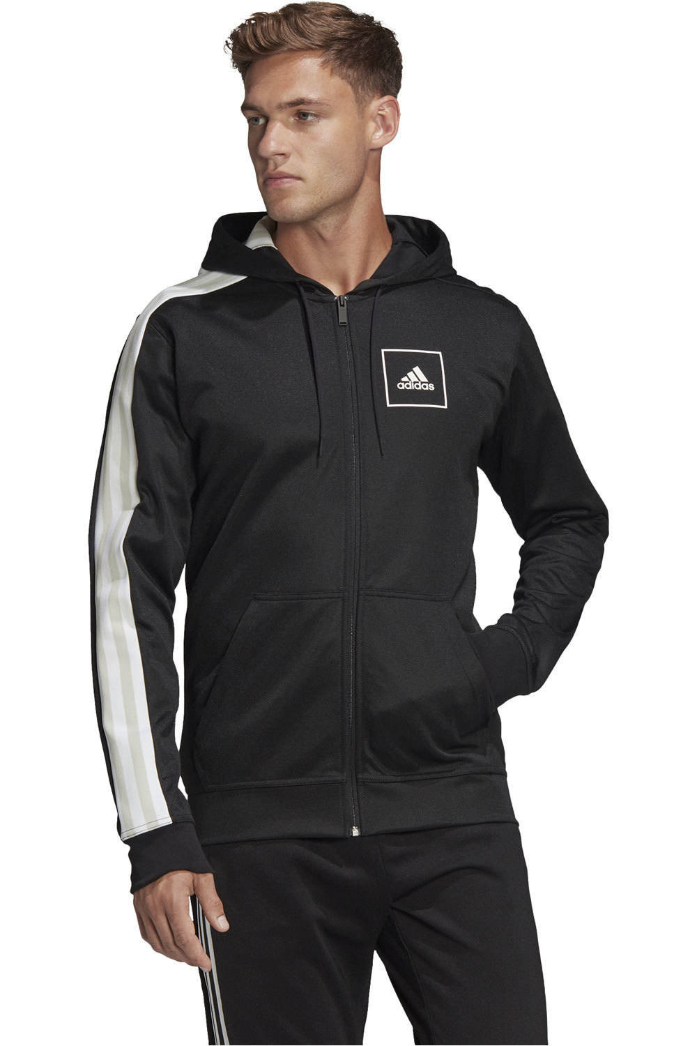 adidas sudadera hombre Adidas M AAC FZ Hoodie vista frontal adidas sudadera hombre Adidas M AAC FZ Hoodie vista frontal