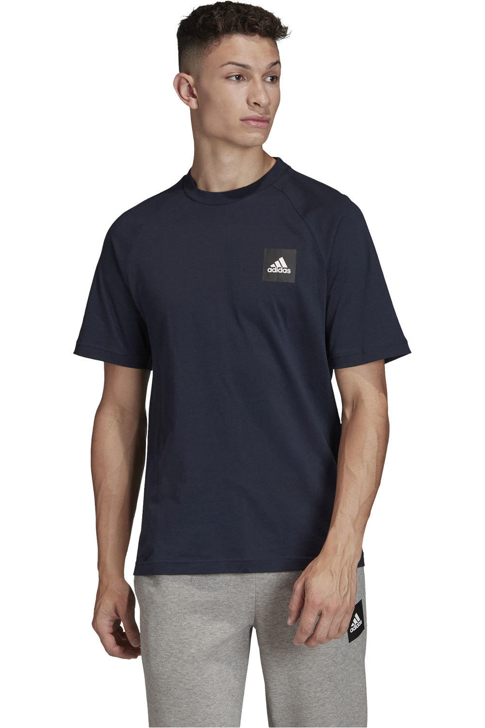 adidas camiseta manga corta hombre Adidas MHE Tee STA vista frontal adidas camiseta manga corta hombre Adidas MHE Tee STA vista frontal