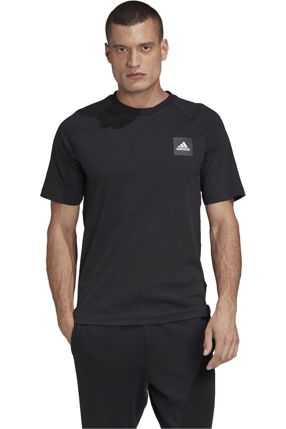 adidas camiseta manga corta hombre Adidas MHE Tee STA vista frontal adidas camiseta manga corta hombre Adidas MHE Tee STA vista frontal
