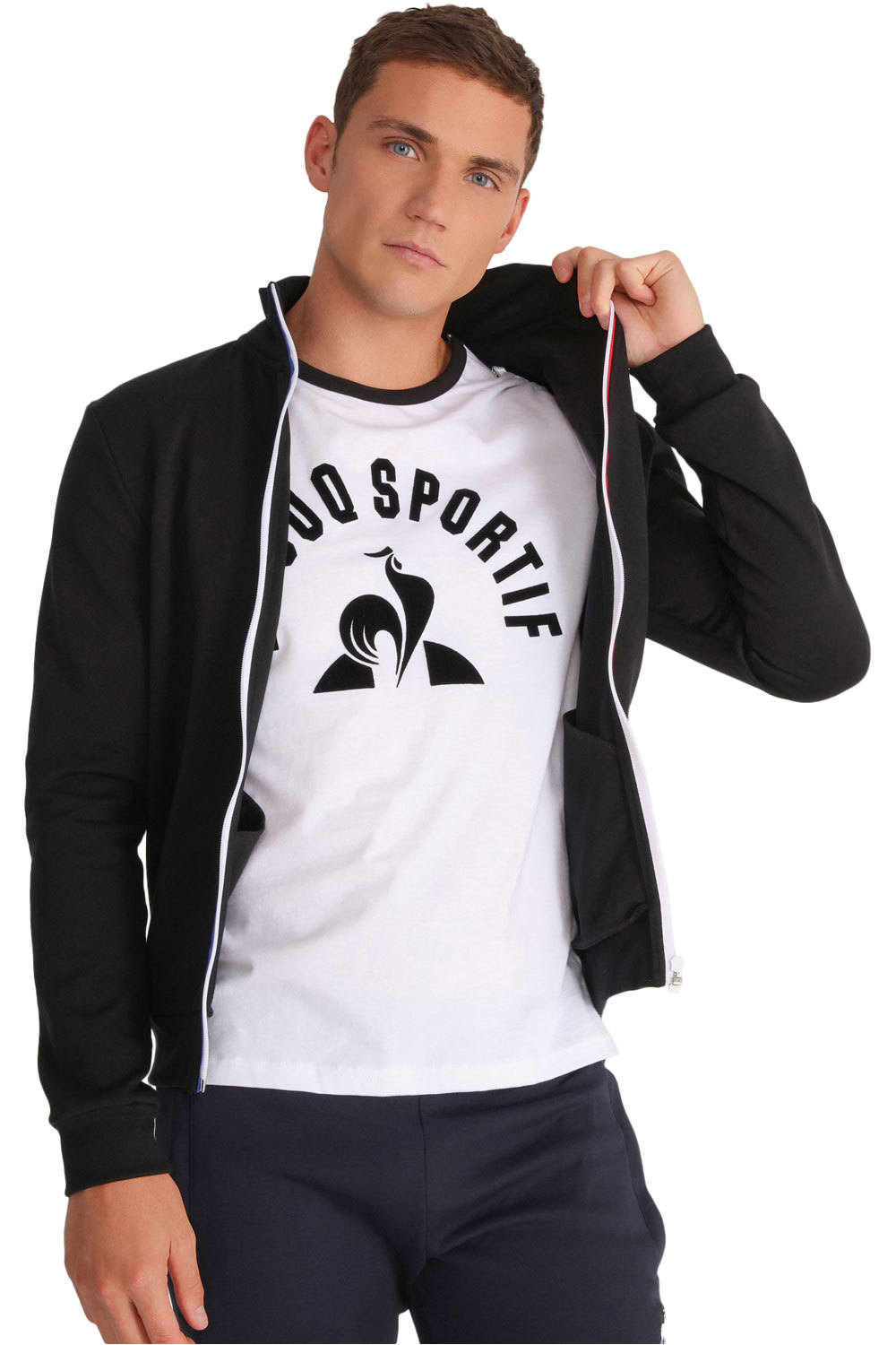 Le Coq Sportif sudadera hombre Le Coq Sportif ESS FZ Sweat N.2 M vista detalle Le Coq Sportif sudadera hombre Le Coq Sportif ESS FZ Sweat N.2 M vista detalle