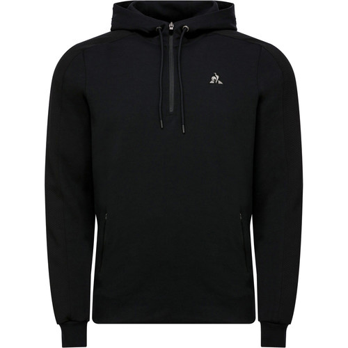 LE COQ SPORTIF TECH HOODY 1/2 ZIP N.1 M NE negro