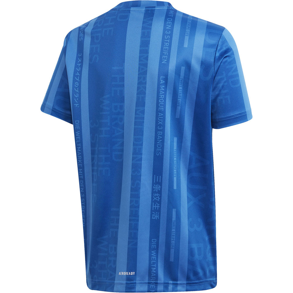 adidas camiseta manga corta niño Adidas JB TR TEE V2 vista trasera adidas camiseta manga corta niño Adidas JB TR TEE V2 vista trasera