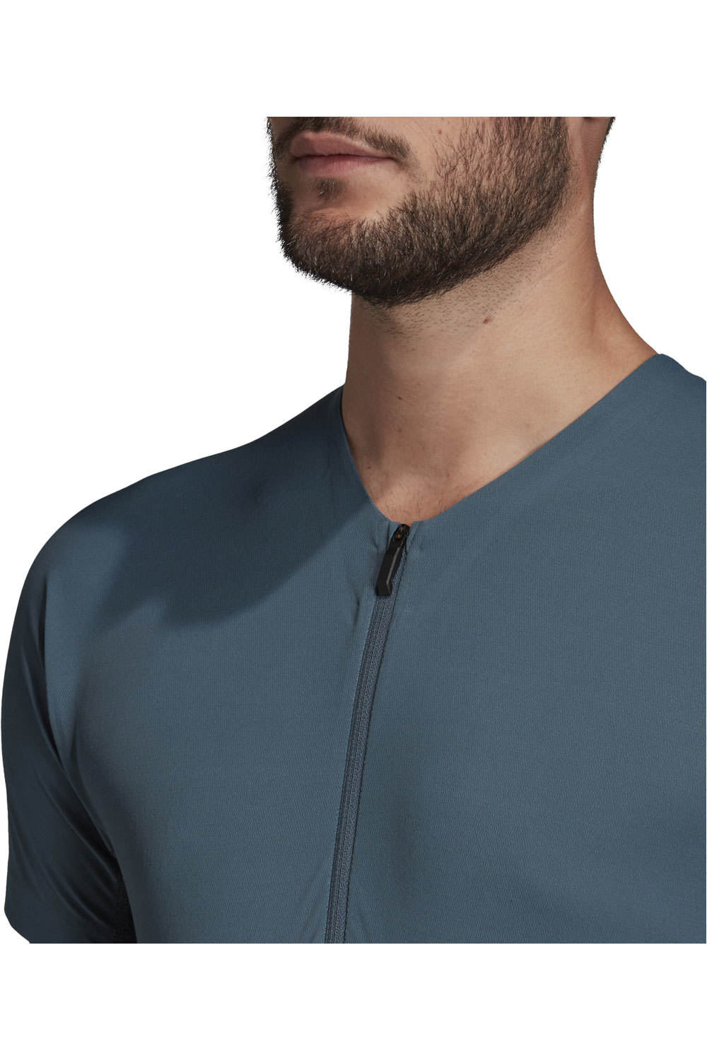 adidas camisetas trail running manga corta hombre Adidas Agravic Zip Tee vista detalle adidas camisetas trail running manga corta hombre Adidas Agravic Zip Tee vista detalle
