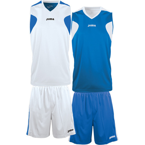 JOMA SET BASKET REVERSIBLE JERSEY+SHORT blanco