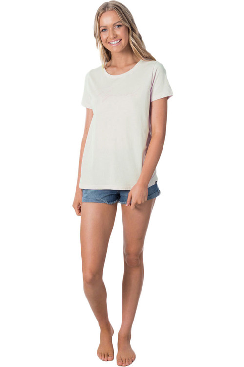 RIP CURL FREESTYLE LOGO TEE blanco