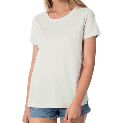 RIP CURL FREESTYLE LOGO TEE blanco