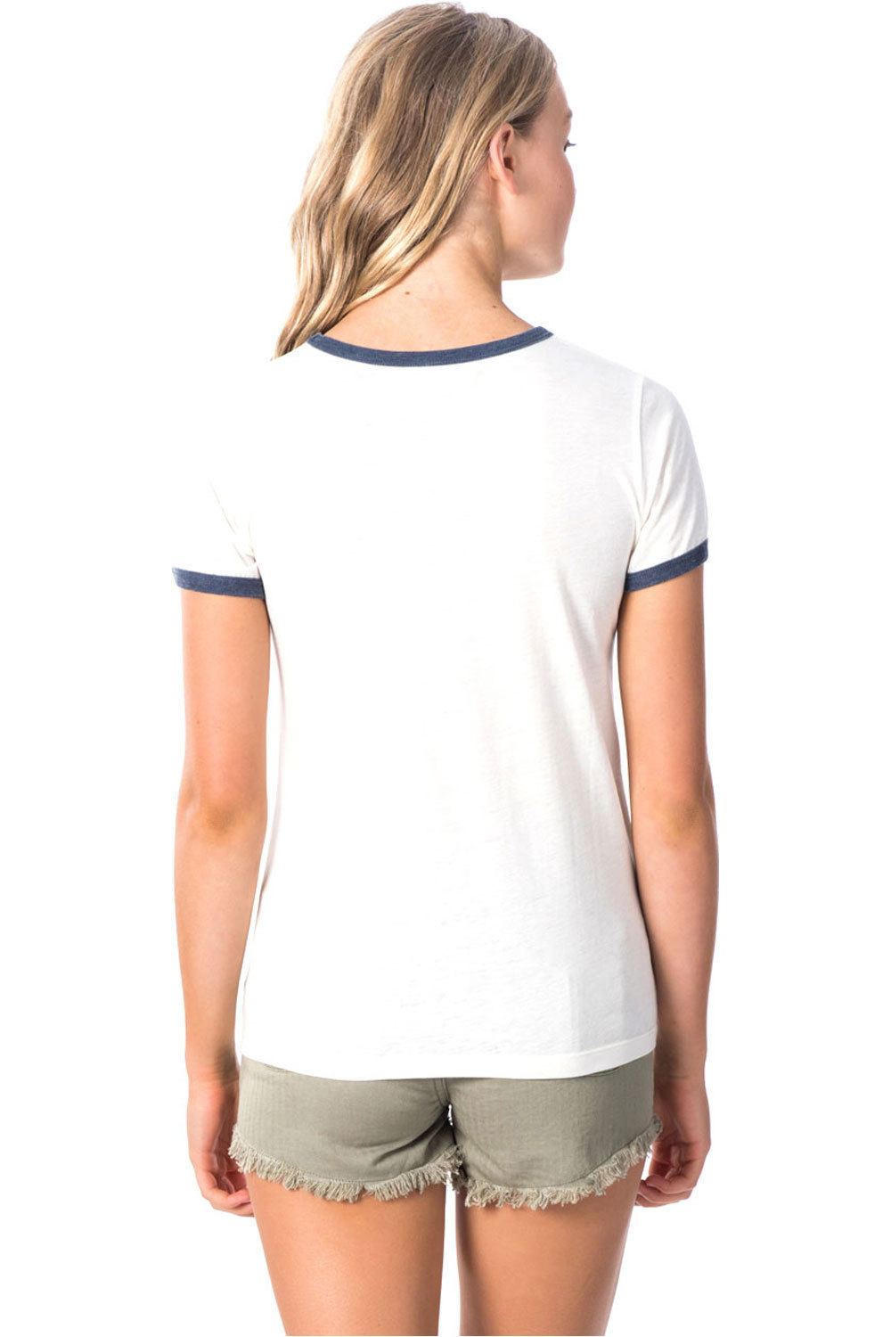 Rip Curl camiseta manga corta mujer Rip Curl LAST WAVE RINGER vista trasera Rip Curl camiseta manga corta mujer Rip Curl LAST WAVE RINGER vista trasera