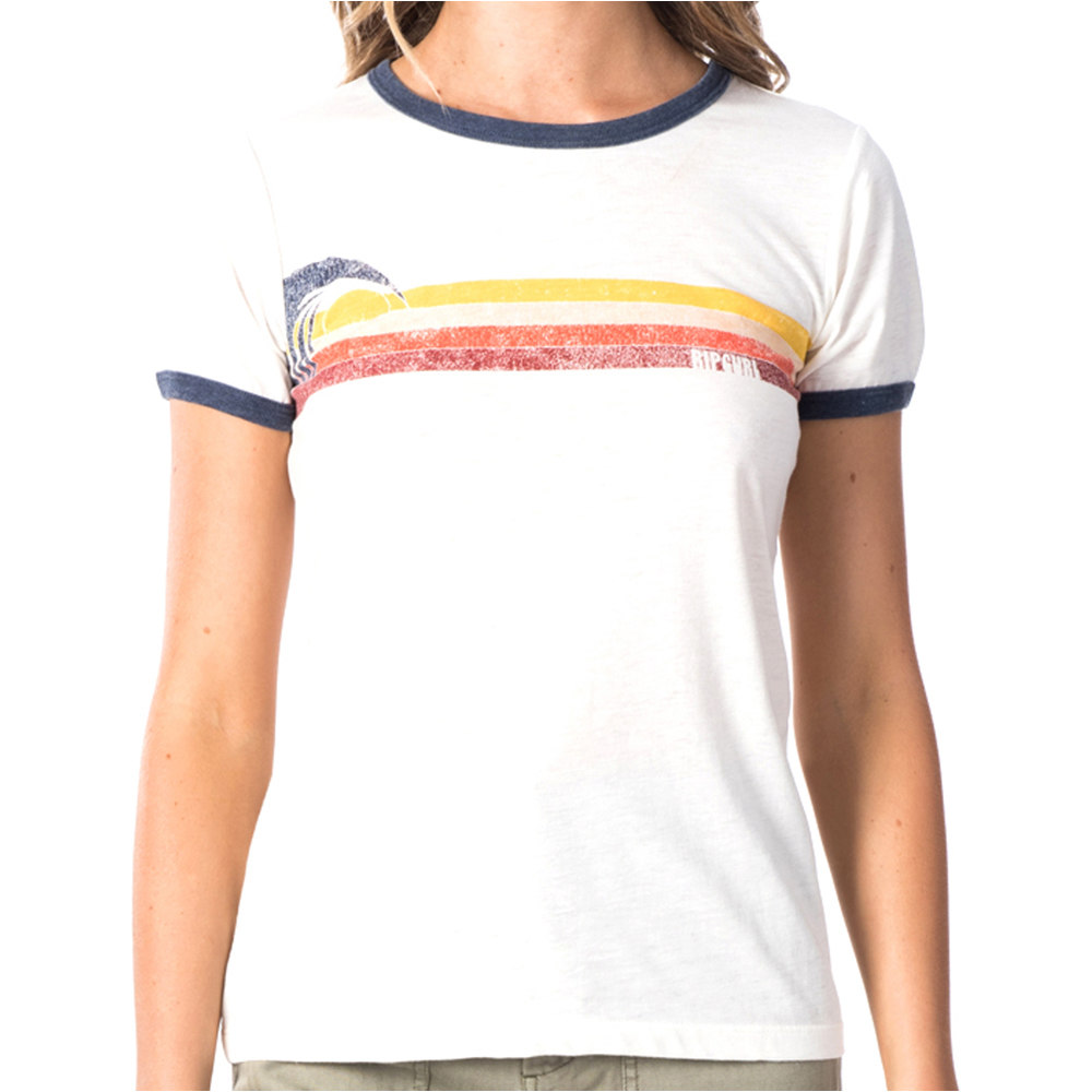 Rip Curl camiseta manga corta mujer Rip Curl LAST WAVE RINGER vista detalle Rip Curl camiseta manga corta mujer Rip Curl LAST WAVE RINGER vista detalle