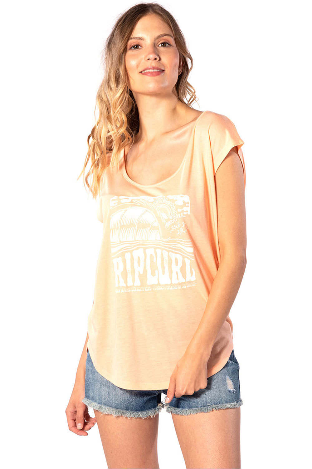 Rip Curl camiseta tirantes mujer Rip Curl MY WAY TEE vista frontal Rip Curl camiseta tirantes mujer Rip Curl MY WAY TEE vista frontal