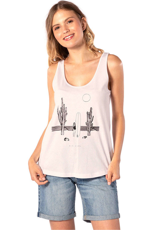 RIP CURL ICONIC TANK rosa