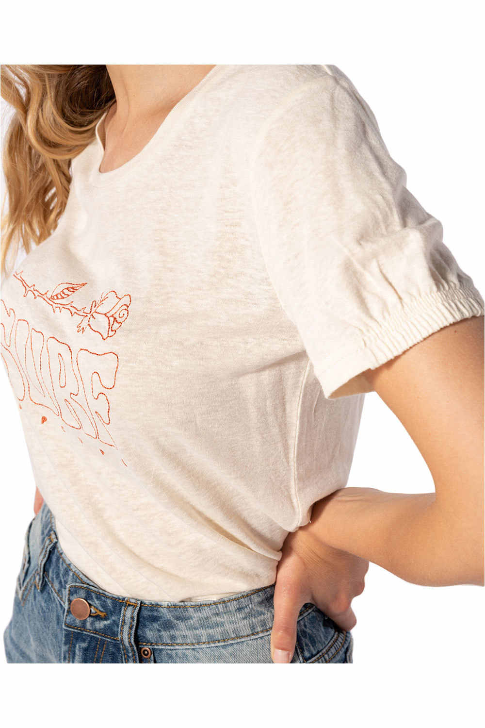 Rip Curl camiseta manga corta mujer Rip Curl LAPLAGE TEE vista detalle Rip Curl camiseta manga corta mujer Rip Curl LAPLAGE TEE vista detalle