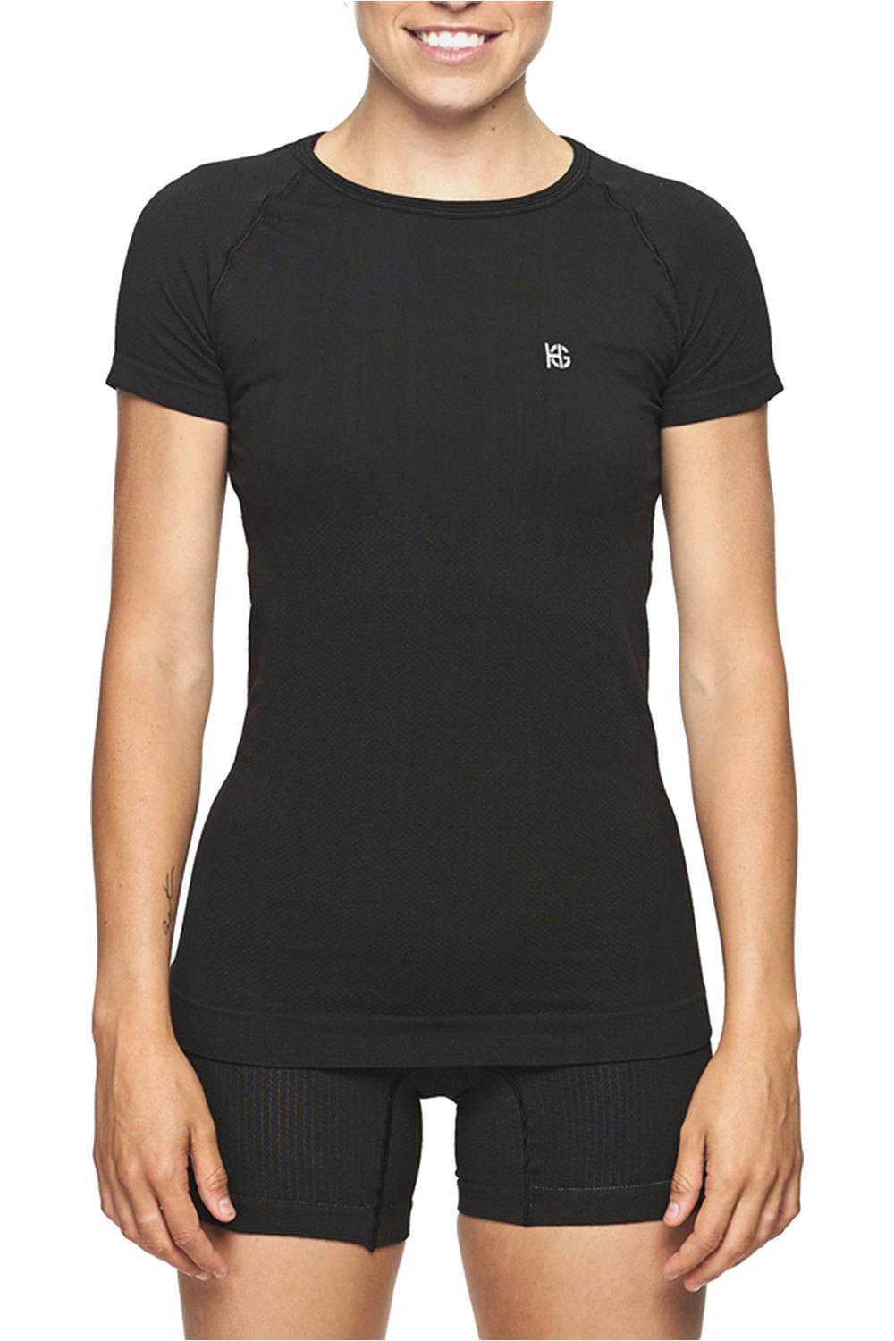 Sporthg camiseta entrenamiento manga corta mujer Sporthg KEY vista frontal Sporthg camiseta entrenamiento manga corta mujer Sporthg KEY vista frontal