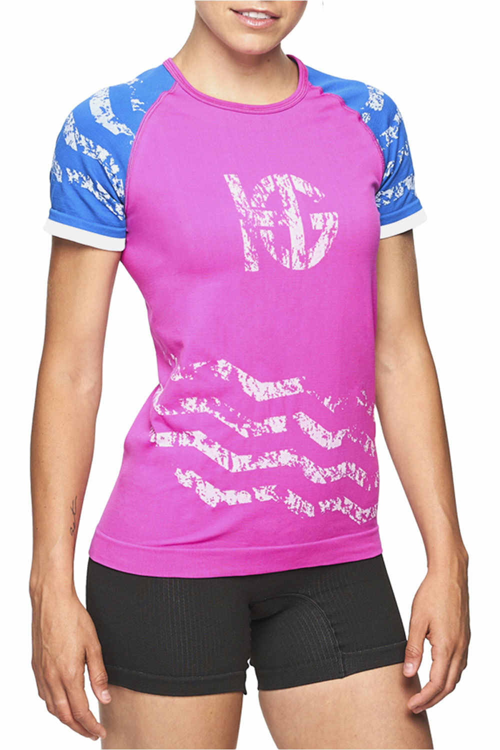 Sporthg camiseta entrenamiento manga corta mujer Sporthg SPRINT vista frontal Sporthg camiseta entrenamiento manga corta mujer Sporthg SPRINT vista frontal