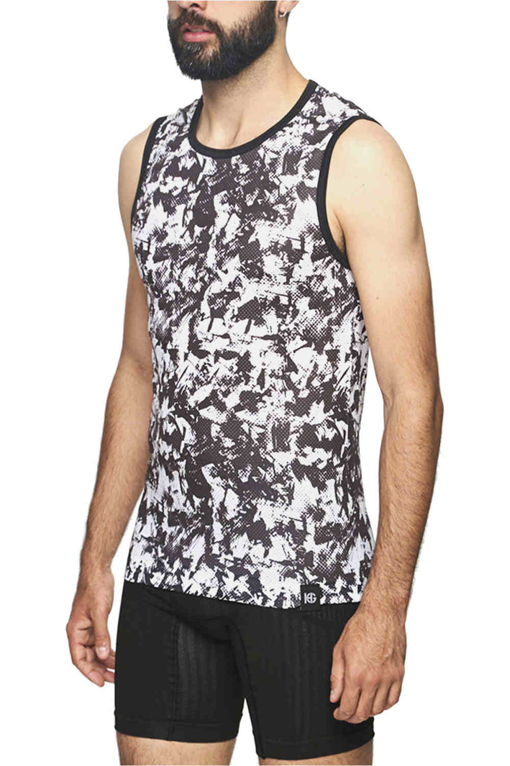 Sporthg camiseta entrenamiento tirantes hombre Sporthg SPIKE vista frontal Sporthg camiseta entrenamiento tirantes hombre Sporthg SPIKE vista frontal