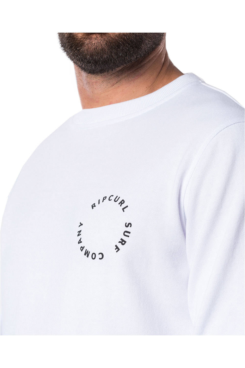 Rip Curl sudadera hombre Rip Curl WOOP LOOP CREW vista detalle Rip Curl sudadera hombre Rip Curl WOOP LOOP CREW vista detalle