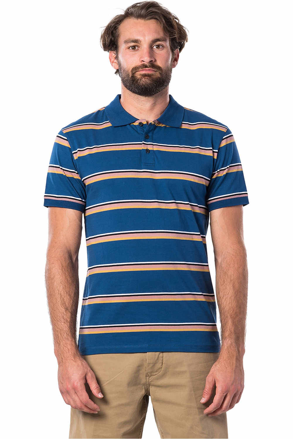 Rip Curl polo manga corta hombre Rip Curl LA MARINIERE POLO vista frontal Rip Curl polo manga corta hombre Rip Curl LA MARINIERE POLO vista frontal