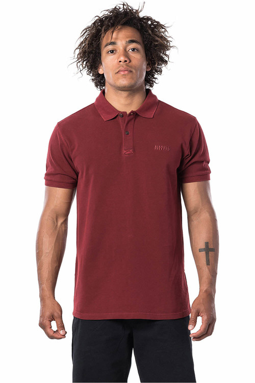 RIP CURL FADED POLO rojo