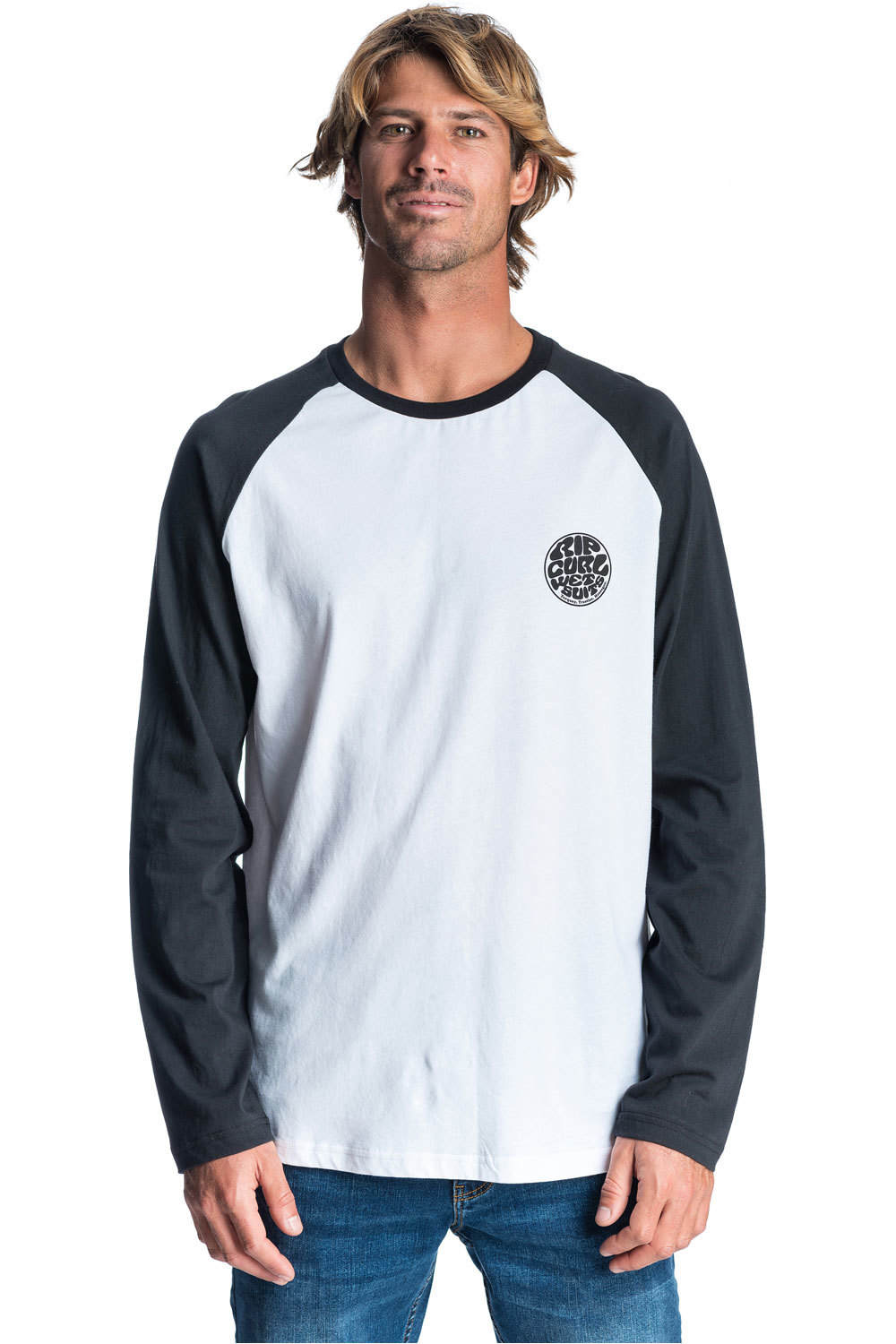 Rip Curl camiseta manga corta hombre Rip Curl ORIGINAL RAGLAN LS TEE vista frontal Rip Curl camiseta manga corta hombre Rip Curl ORIGINAL RAGLAN LS TEE vista frontal
