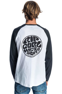 Rip Curl camiseta manga corta hombre Rip Curl ORIGINAL RAGLAN LS TEE vista trasera Rip Curl camiseta manga corta hombre Rip Curl ORIGINAL RAGLAN LS TEE vista trasera