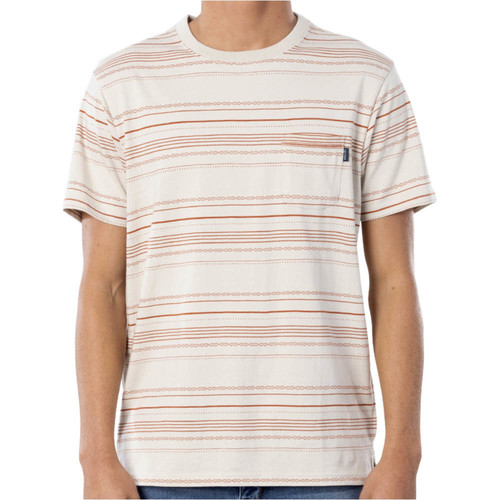 RIP CURL SEARCHERS JACQUARD TEE blanco