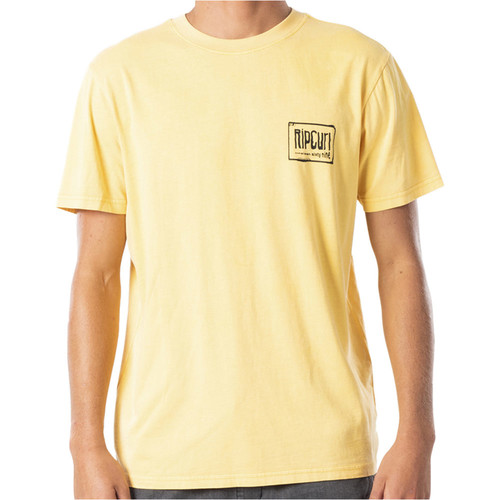 RIP CURL NATIVE GLITCH TEE amarillo