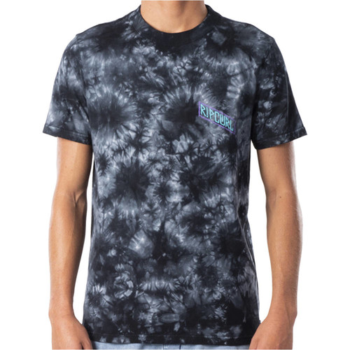 RIP CURL MADSTEEZ TIE DYE TEE negro