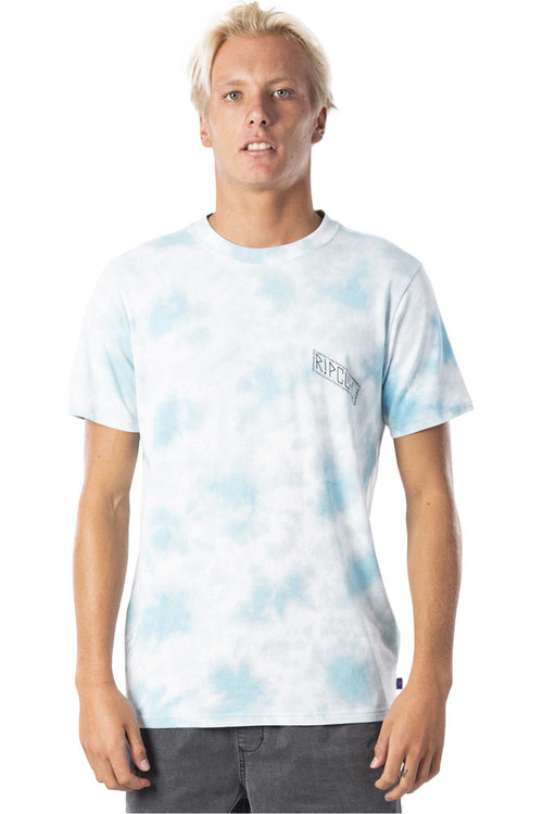 RIP CURL MADSTEEZ TIE DYE TEE azul