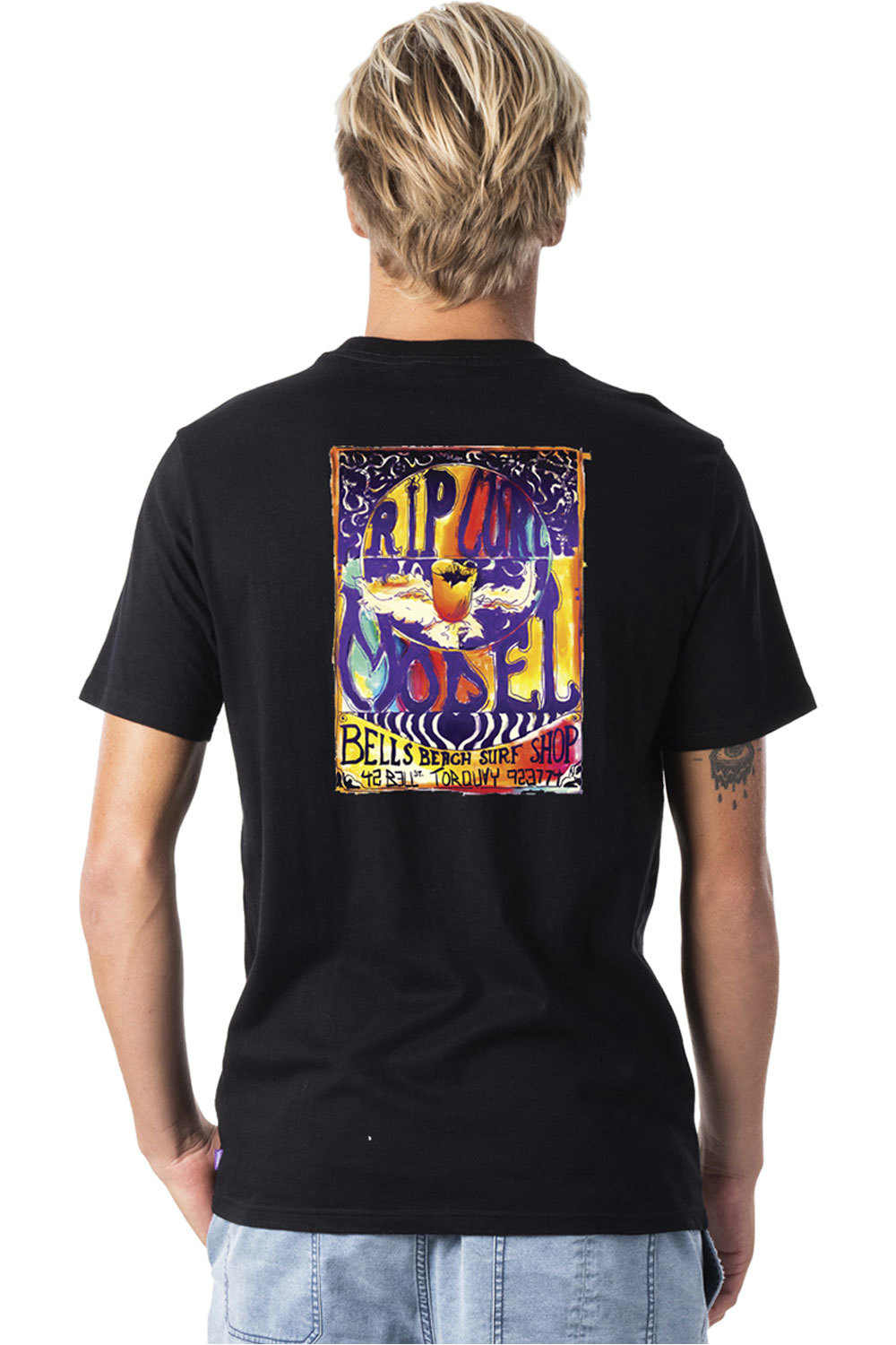 Rip Curl camiseta manga corta hombre Rip Curl MADSTEEZ CORPO TEE vista trasera Rip Curl camiseta manga corta hombre Rip Curl MADSTEEZ CORPO TEE vista trasera