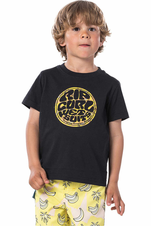RIP CURL WETTY FILTER SS TEE GROMS negro