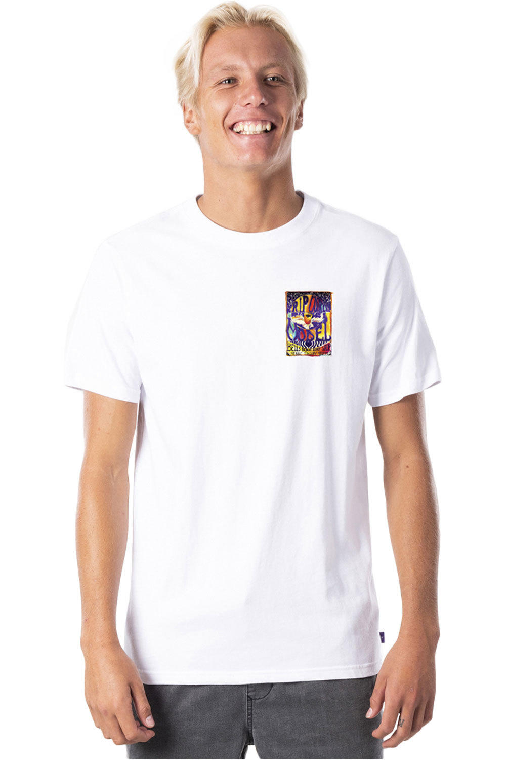 Rip Curl camiseta manga corta hombre Rip Curl MADSTEEZ CORPO TEE vista frontal Rip Curl camiseta manga corta hombre Rip Curl MADSTEEZ CORPO TEE vista frontal