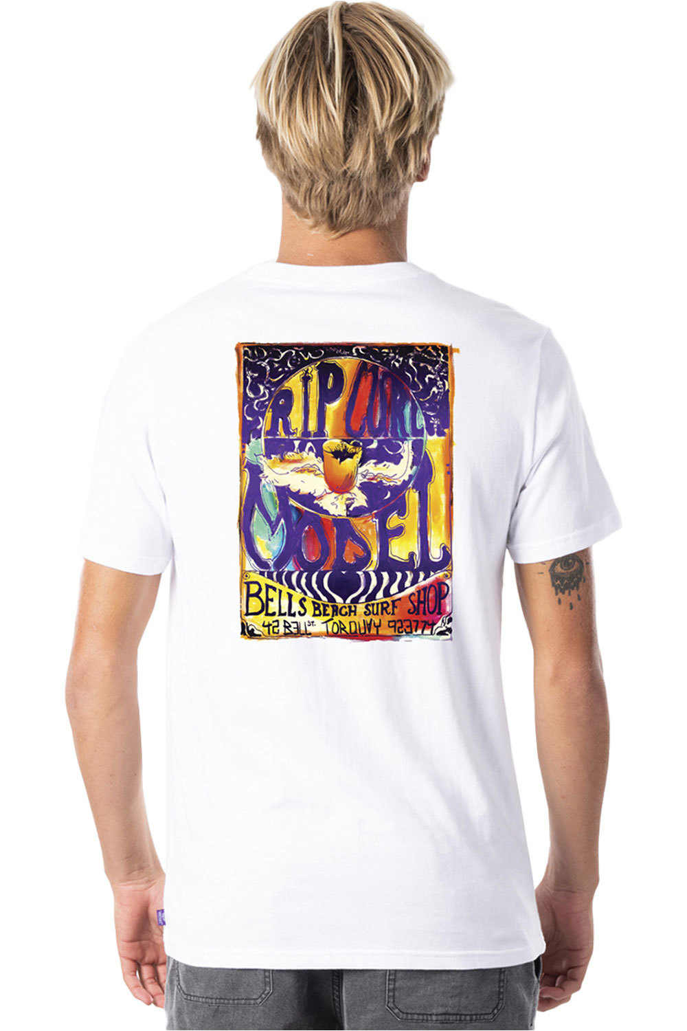 Rip Curl camiseta manga corta hombre Rip Curl MADSTEEZ CORPO TEE vista trasera Rip Curl camiseta manga corta hombre Rip Curl MADSTEEZ CORPO TEE vista trasera