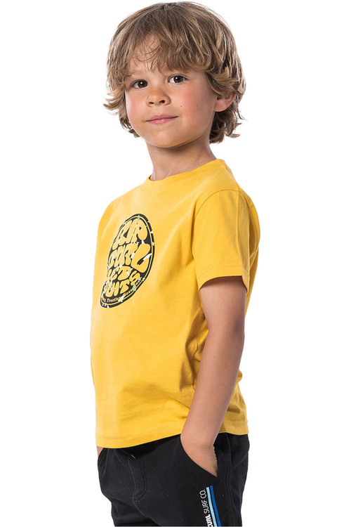 RIP CURL WETTY FILTER SS TEE GROMS amarillo