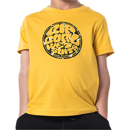 RIP CURL WETTY FILTER SS TEE GROMS amarillo
