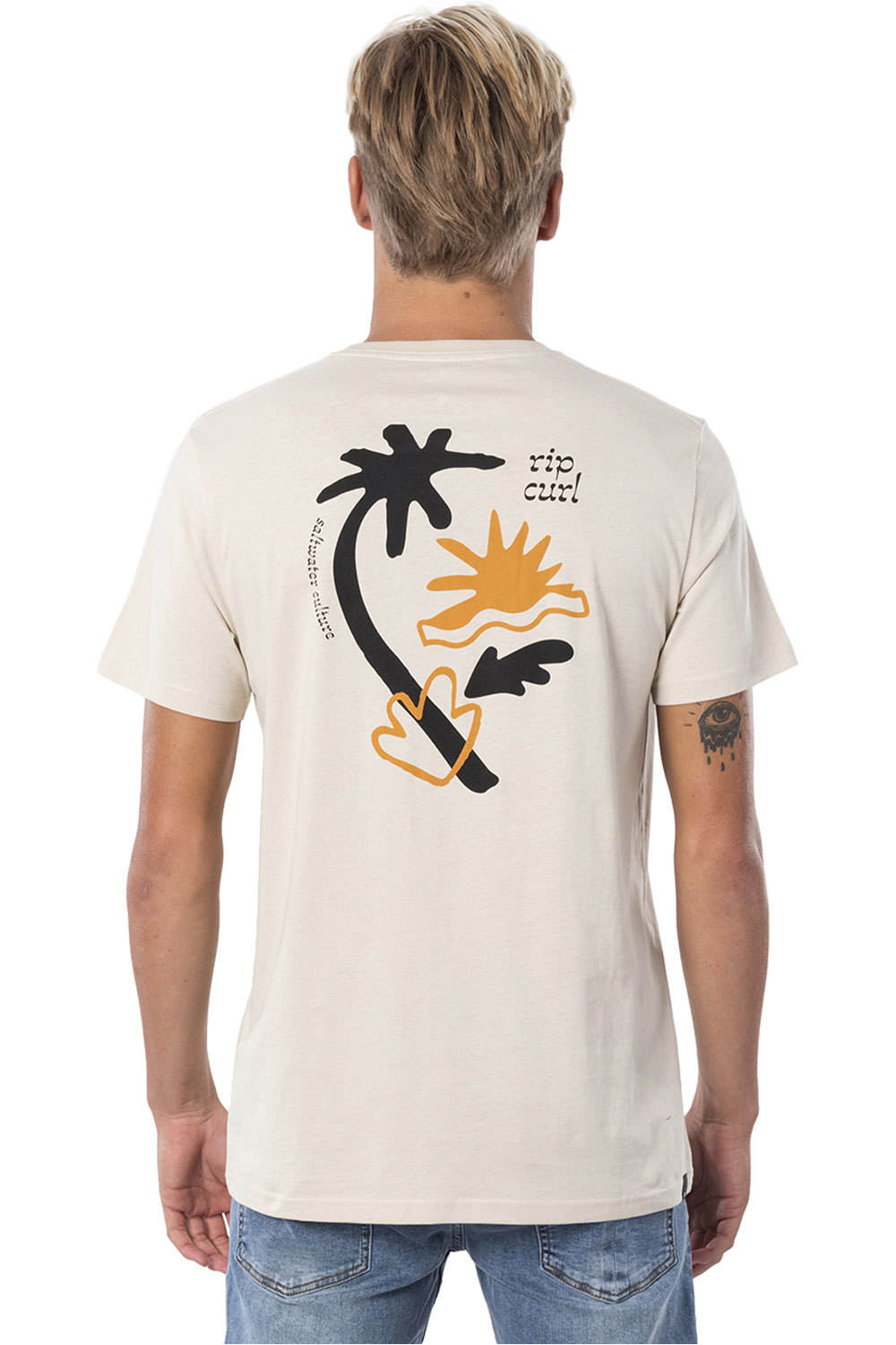 Rip Curl camiseta manga corta hombre Rip Curl SWC WILDER TEE vista trasera Rip Curl camiseta manga corta hombre Rip Curl SWC WILDER TEE vista trasera